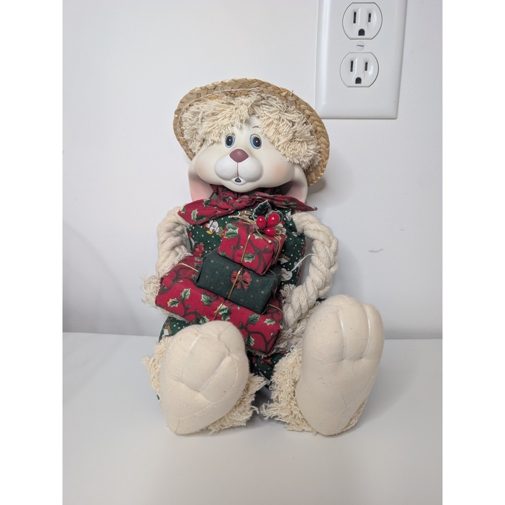 House of Lloyd Christmas Around the World Floyd Bunny‎ Rabbit Figure w/ Box...